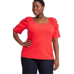Plus Elbow Sleeve Blouse
